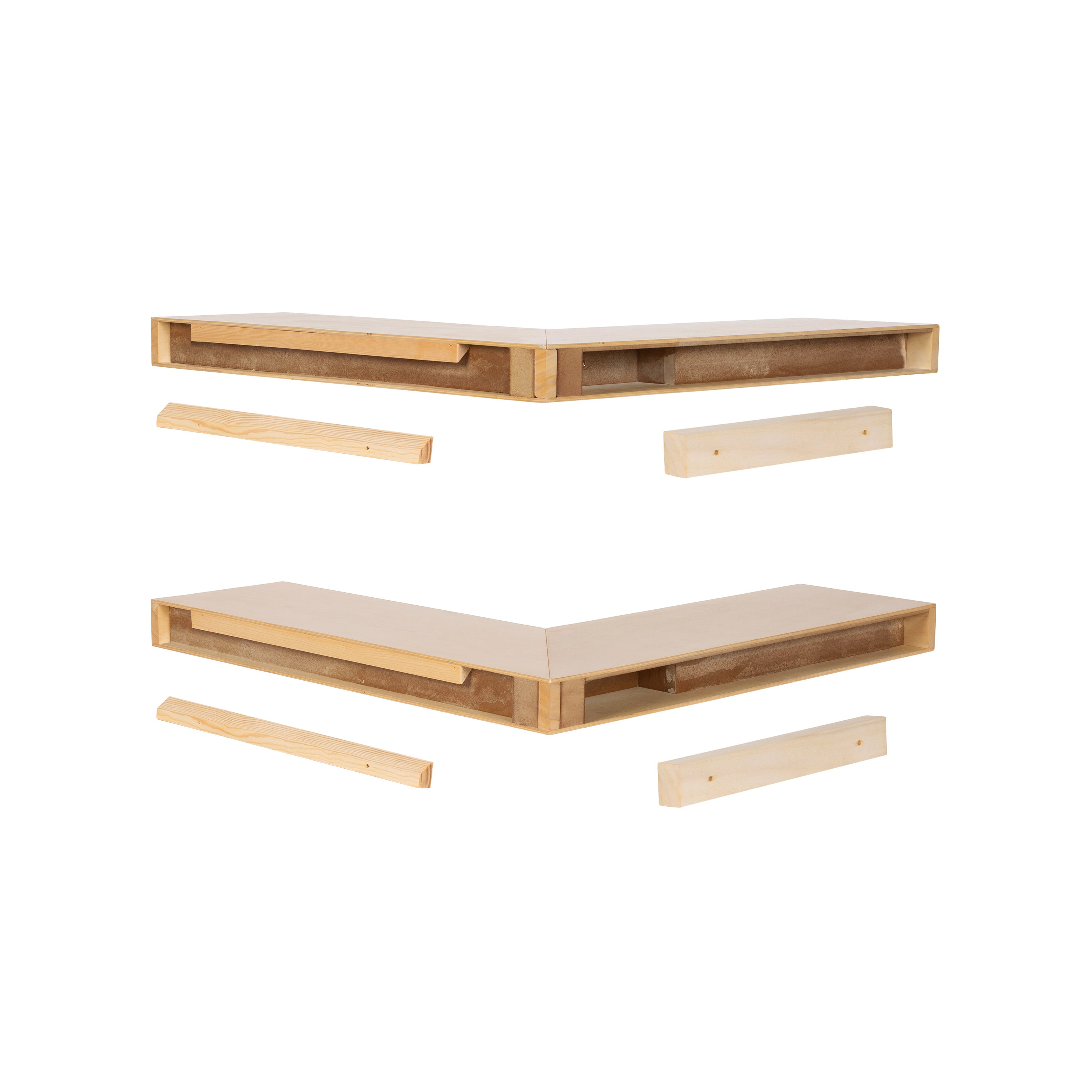 Floating Shelf 2 piece Natural 4