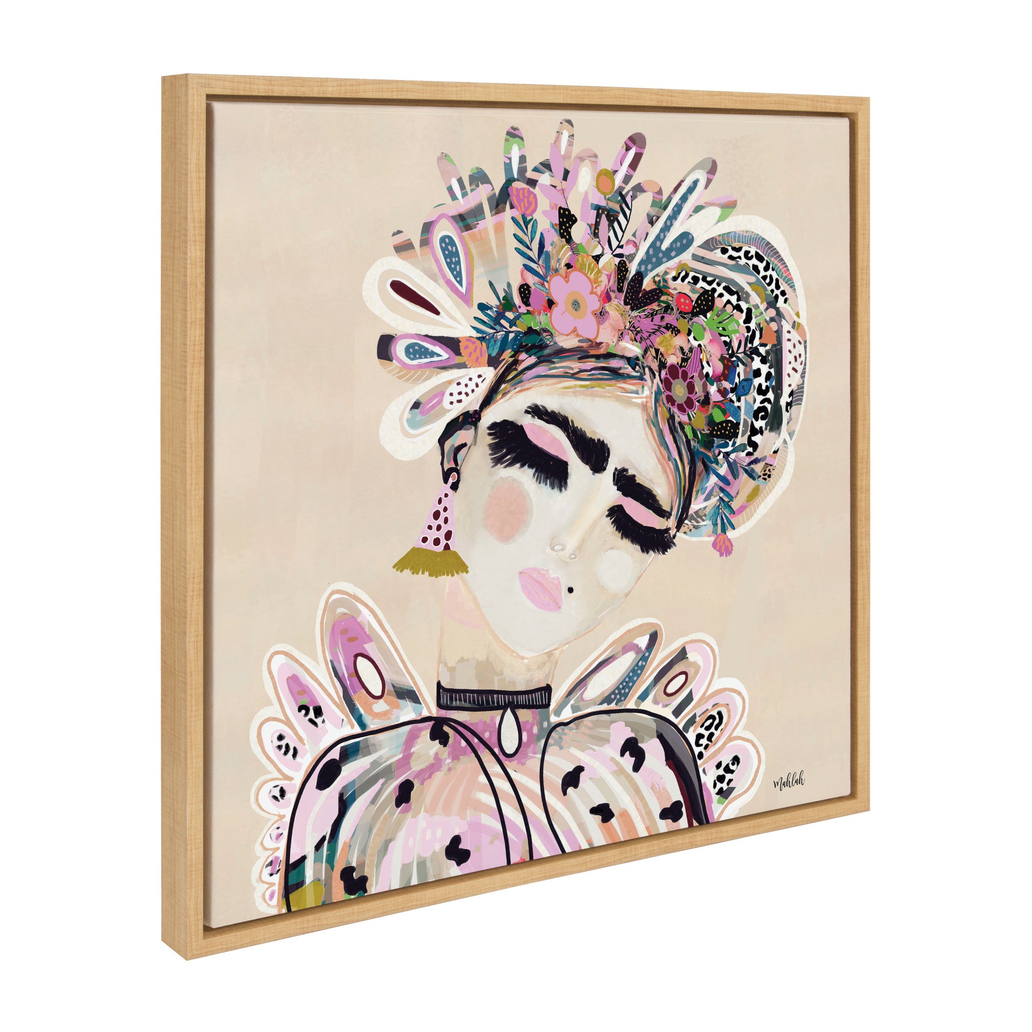 Sylvie LuLu Framed Canvas by Inkheart Designs