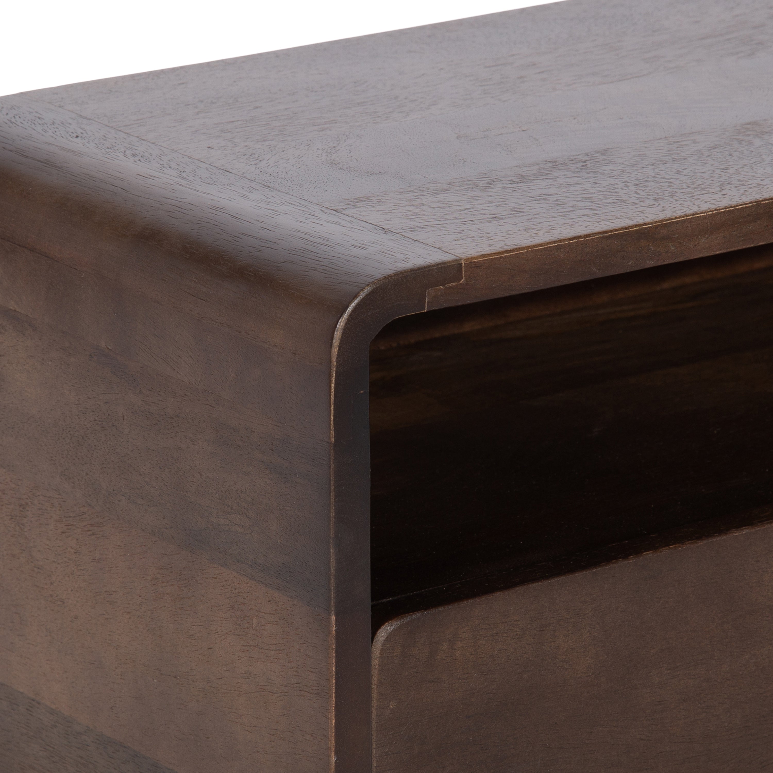 Floating Side Table Dark Brown 18x10x9 3