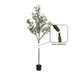 Faux Tree White Rustic Brown 6.5' 5