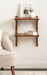 Accent Shelf Rustic Brown 18x12x24 6