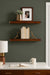 Floating Shelf Walnut Brown 2 Piece 24 inch 6
