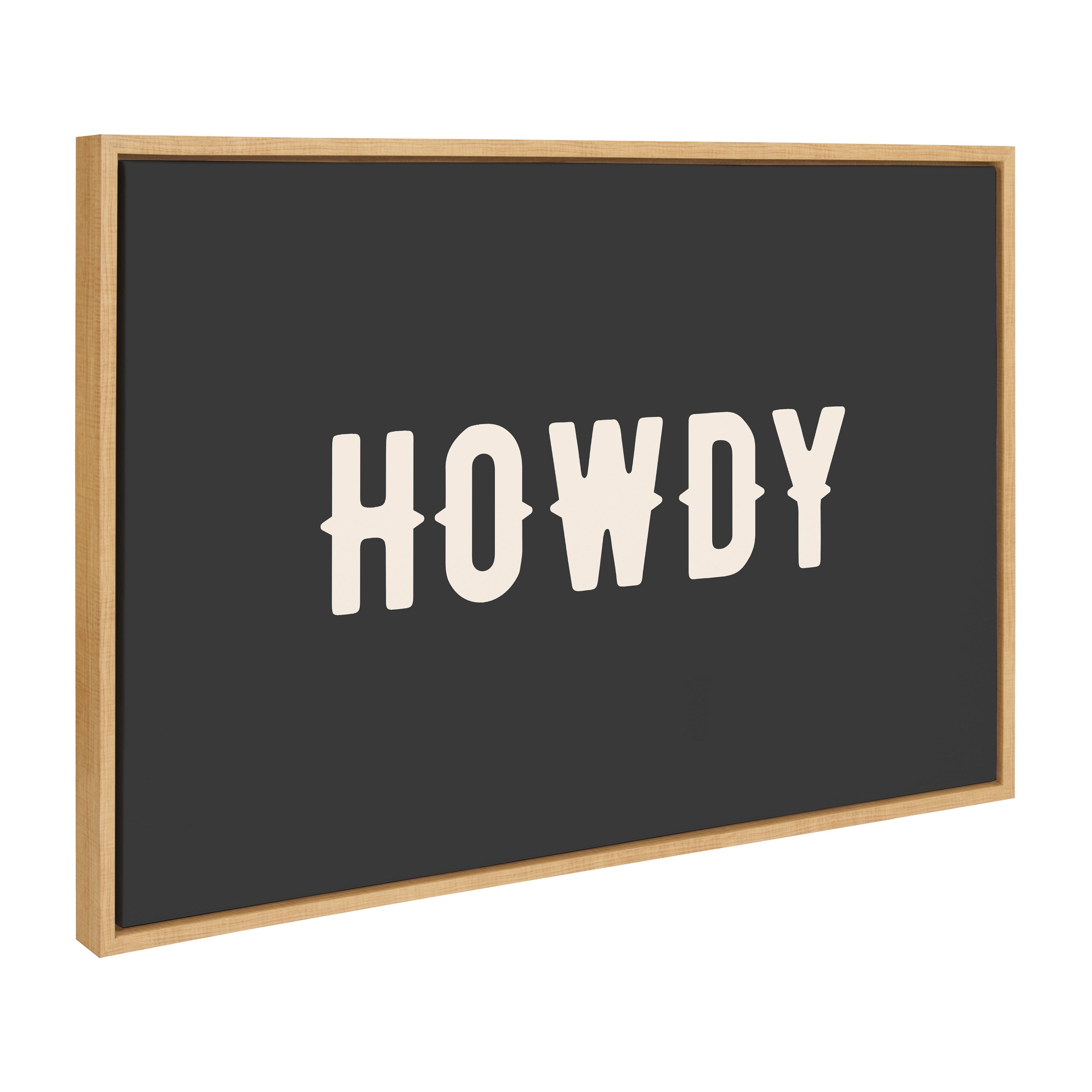 Sylvie Howdy Landscape Black Framed Canvas by Honey Island Studio