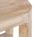 Side Table Natural Beige 12x12x28 3