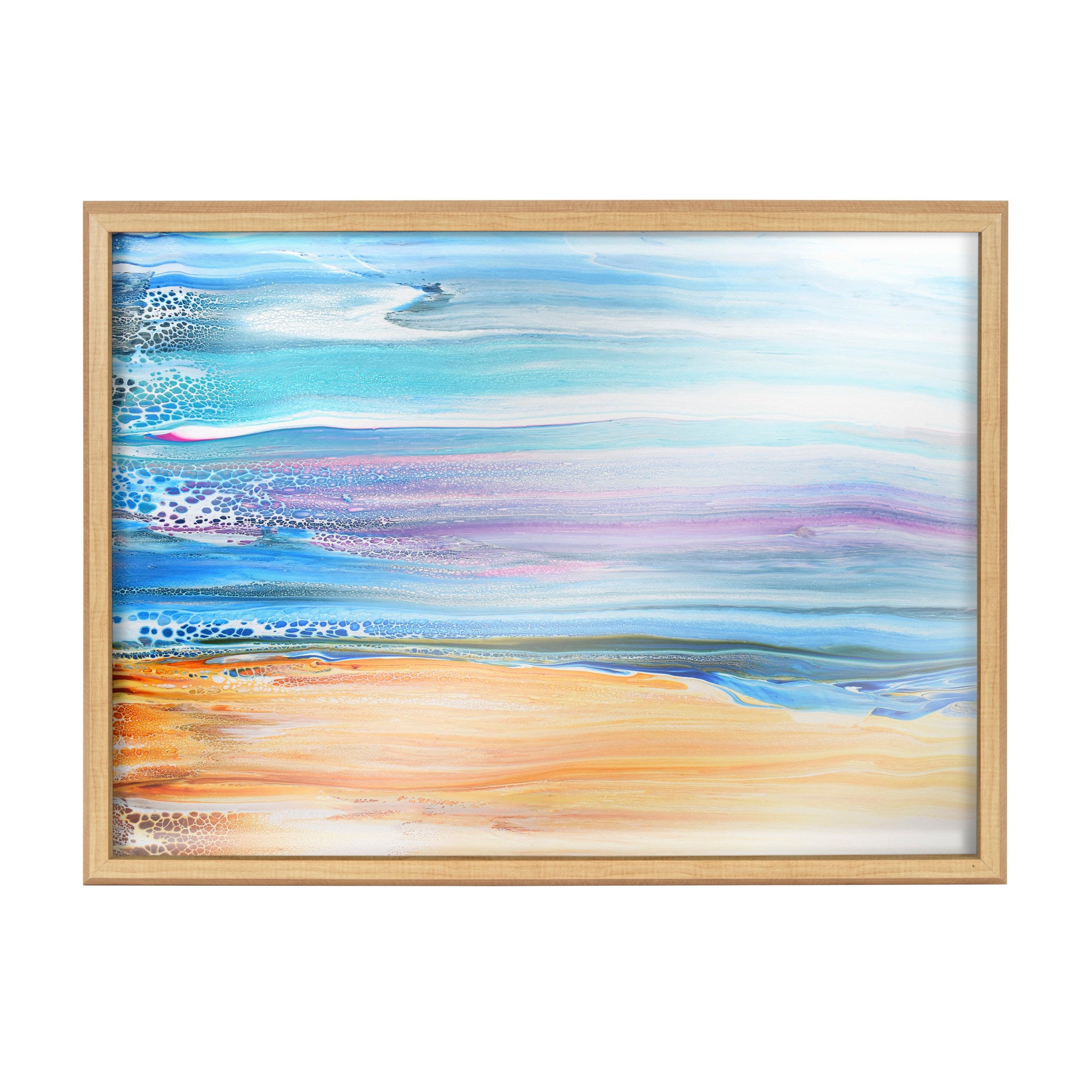 Blake Sand and Surf Framed Printed Art by Xizhou Xie