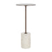 Drink Table 10x10x22 White Bronze 1
