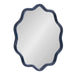 Scallop Mirror Navy Blue 26x26 1
