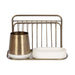 File Folder Organizer White Gold 3 Piece 4