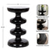 Side Table Black 12x12x21 2