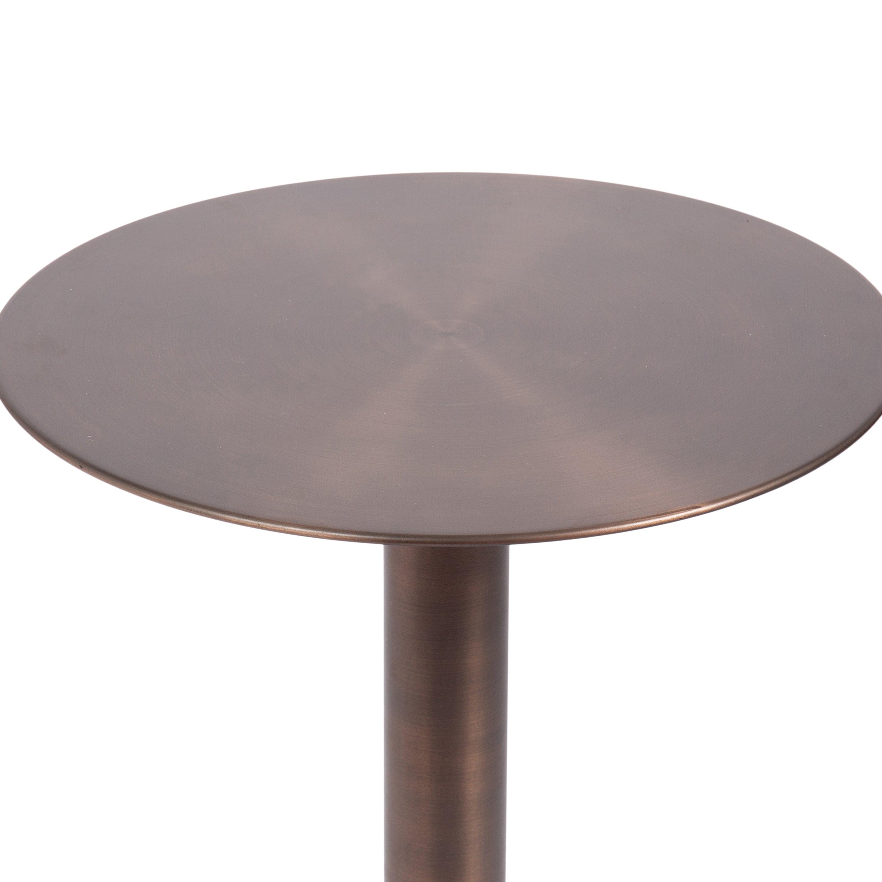 Side Table Bronze 14x14x24 3