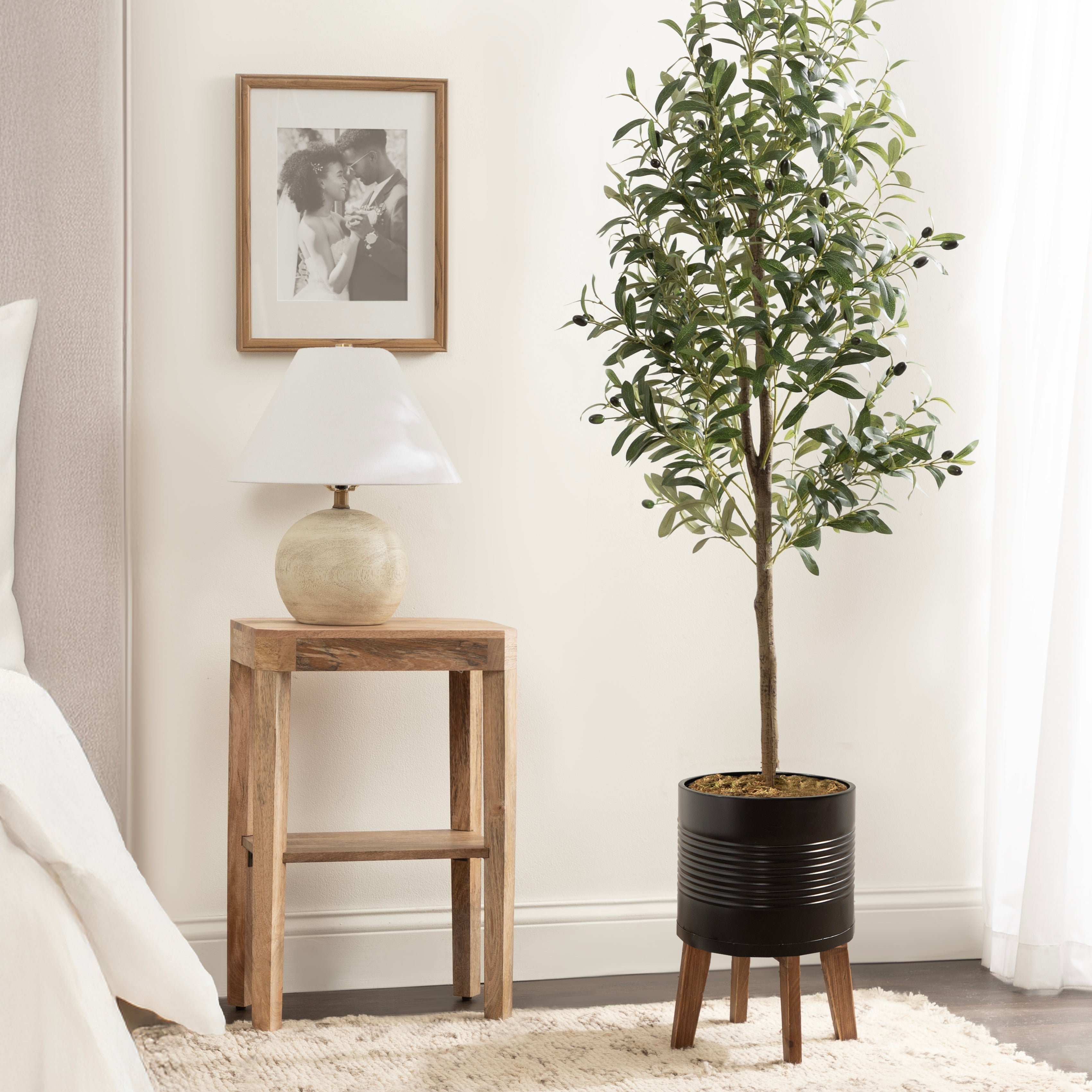 Faux Tree 5.5' Black Rustic Brown 8