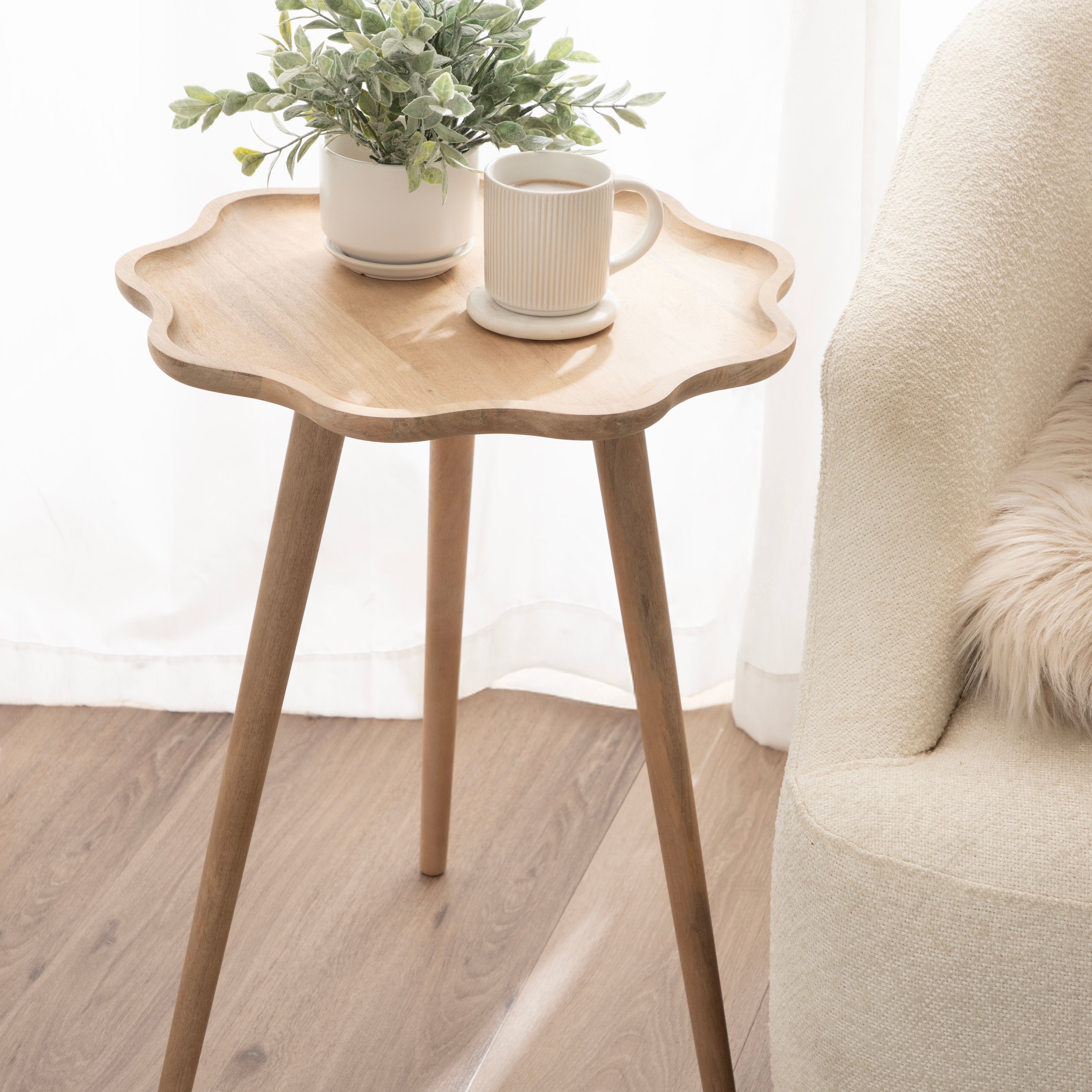 Side Table 19x19x24 Natural 7