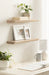 Floating Shelf Natural Beige 2 Piece 24 Inch 7