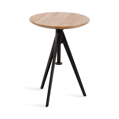 Side Table Natural Black 16x16x28 1