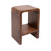 Side Table Walnut Brown 16x12x24 1