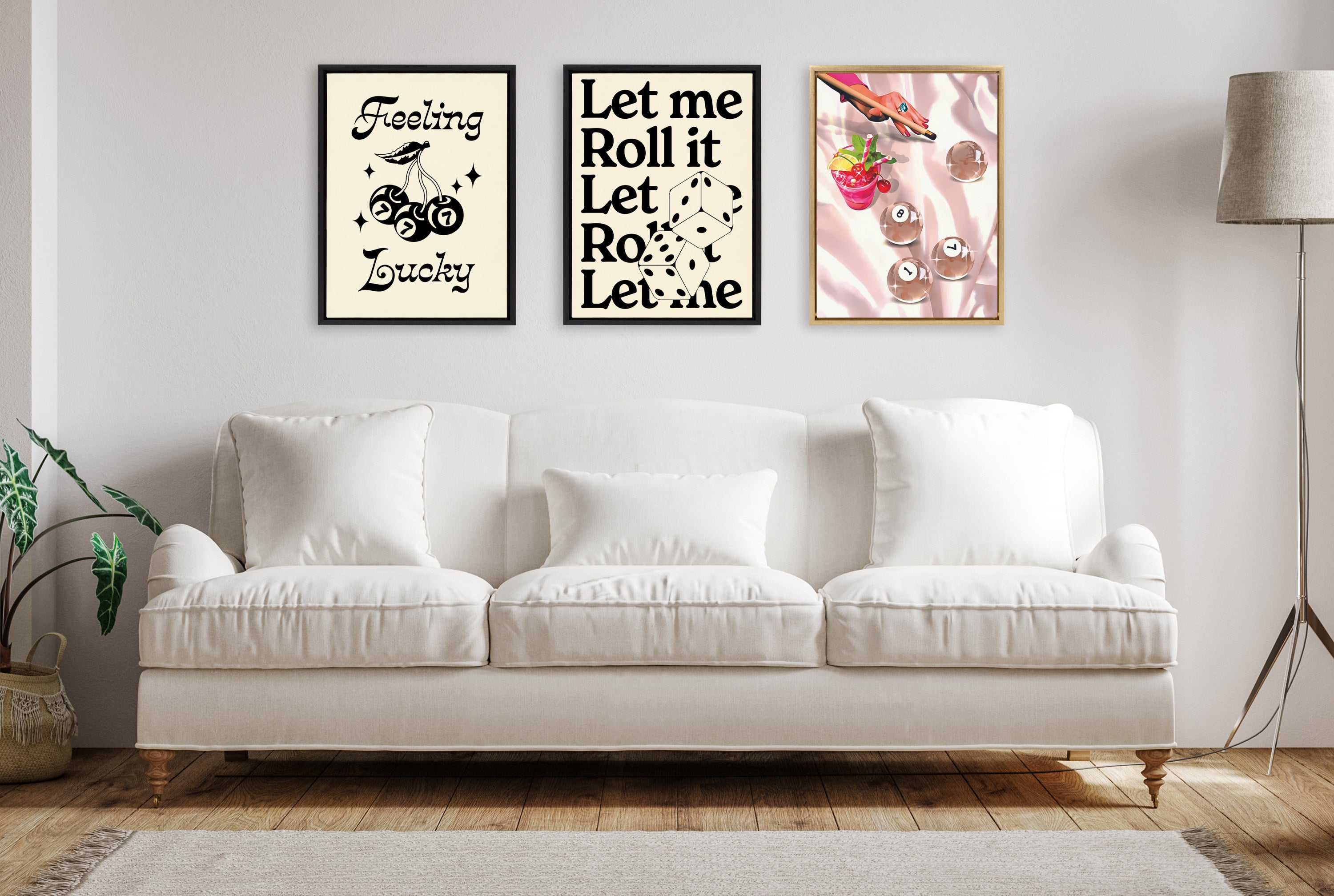 Sylvie Let Me Roll It Framed Canvas by Alli Standefer