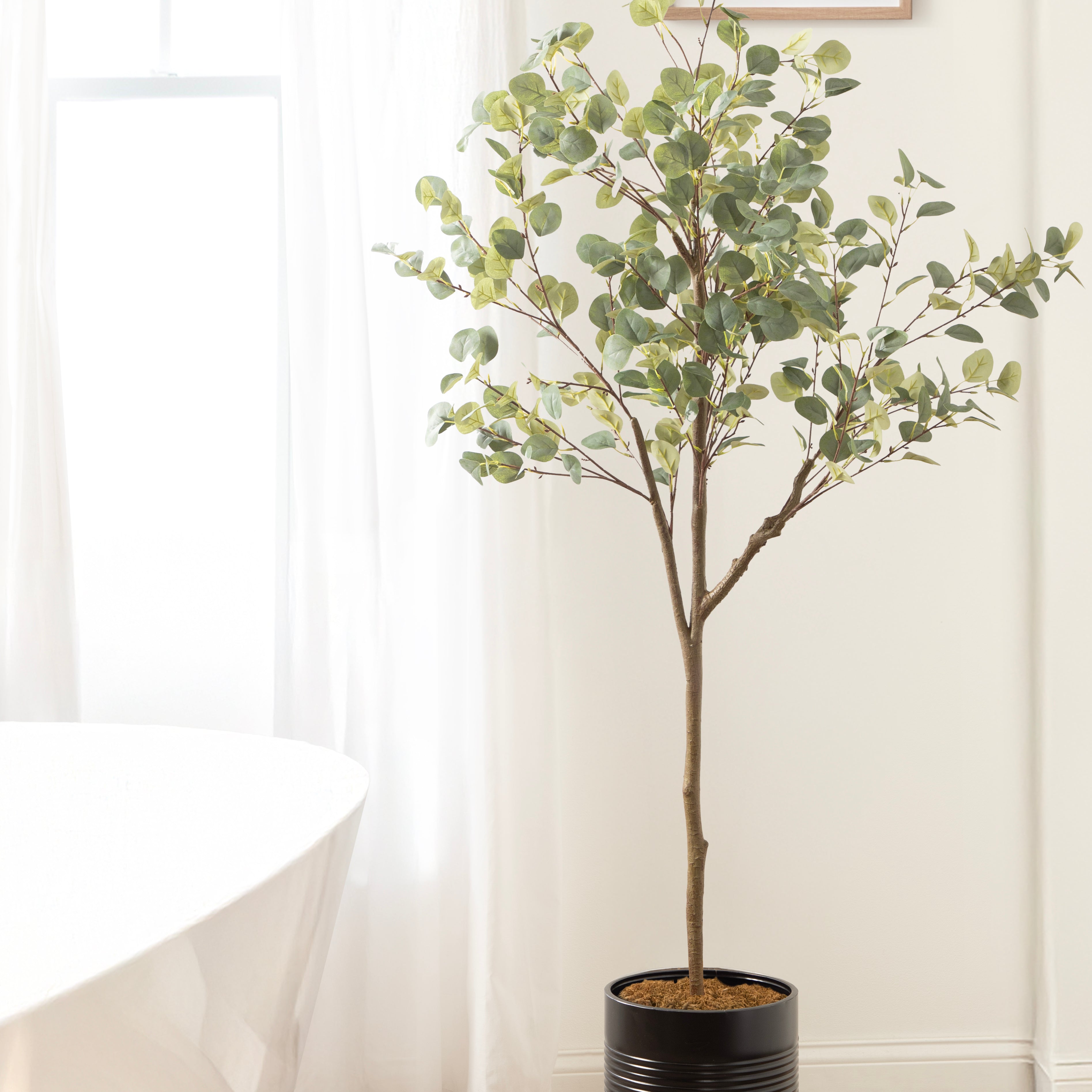 Faux Tree 6.5' Black Rustic Brown 7
