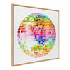 Sylvie Rainbow Disco Ball Framed Canvas by Cat Coquillette