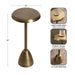 Drink Table Gold 10x10x22 2