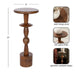 Drink Table Walnut Brown 9x9x22 2
