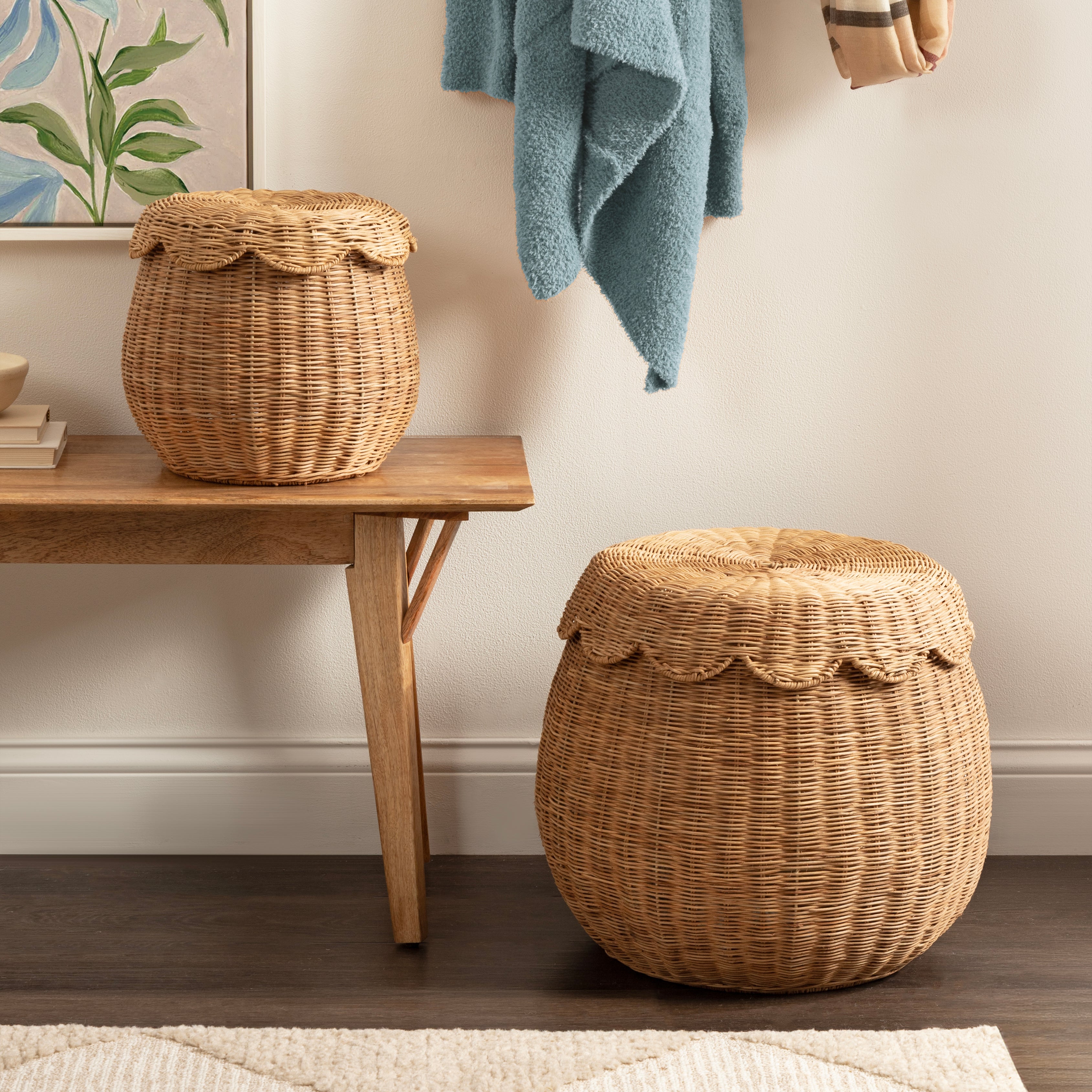 Baskets 2 piece Natural 8