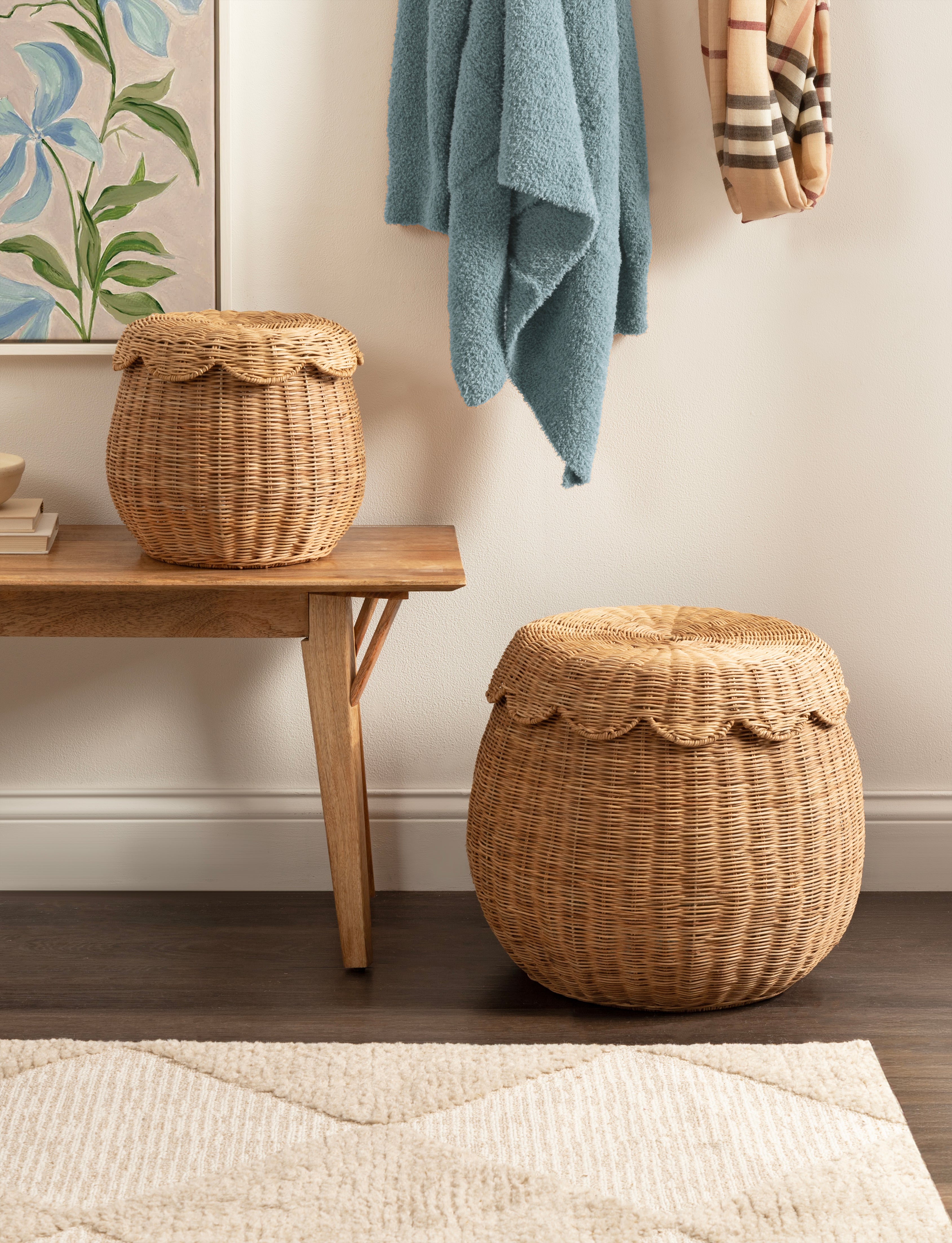 Baskets 2 piece Natural 8