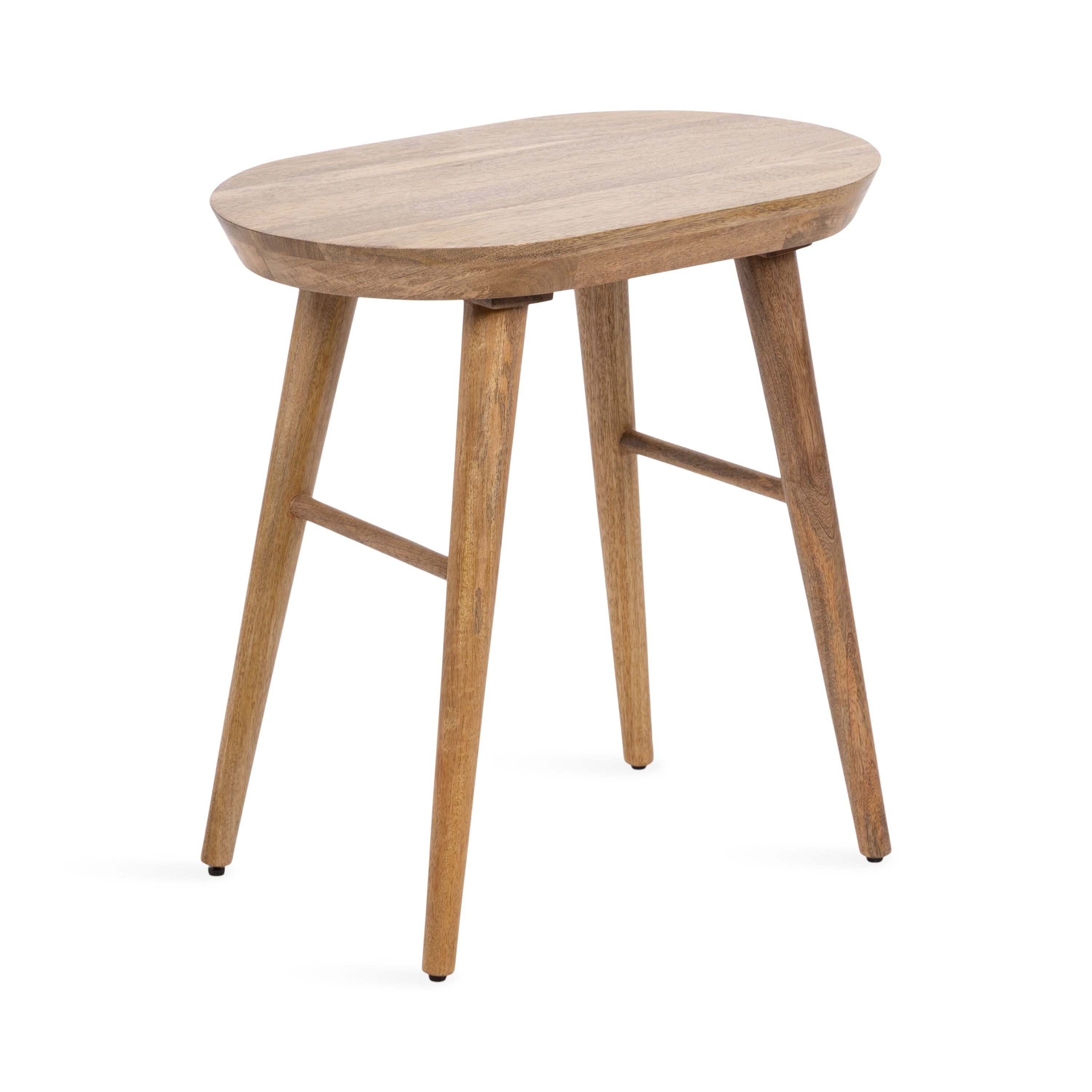 Conan Oval Wood Side Table