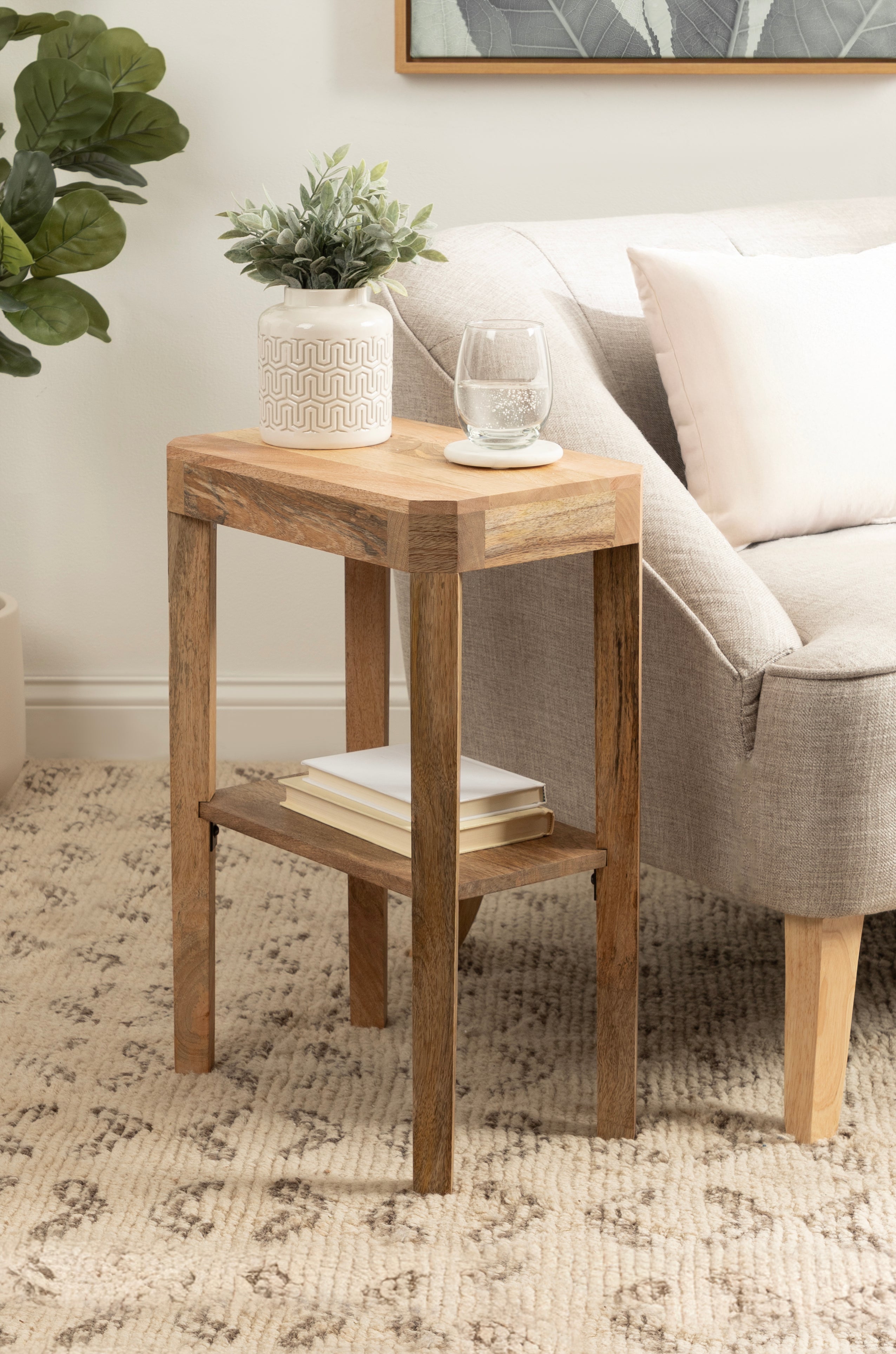 Side Table Natural 16x10x25 6