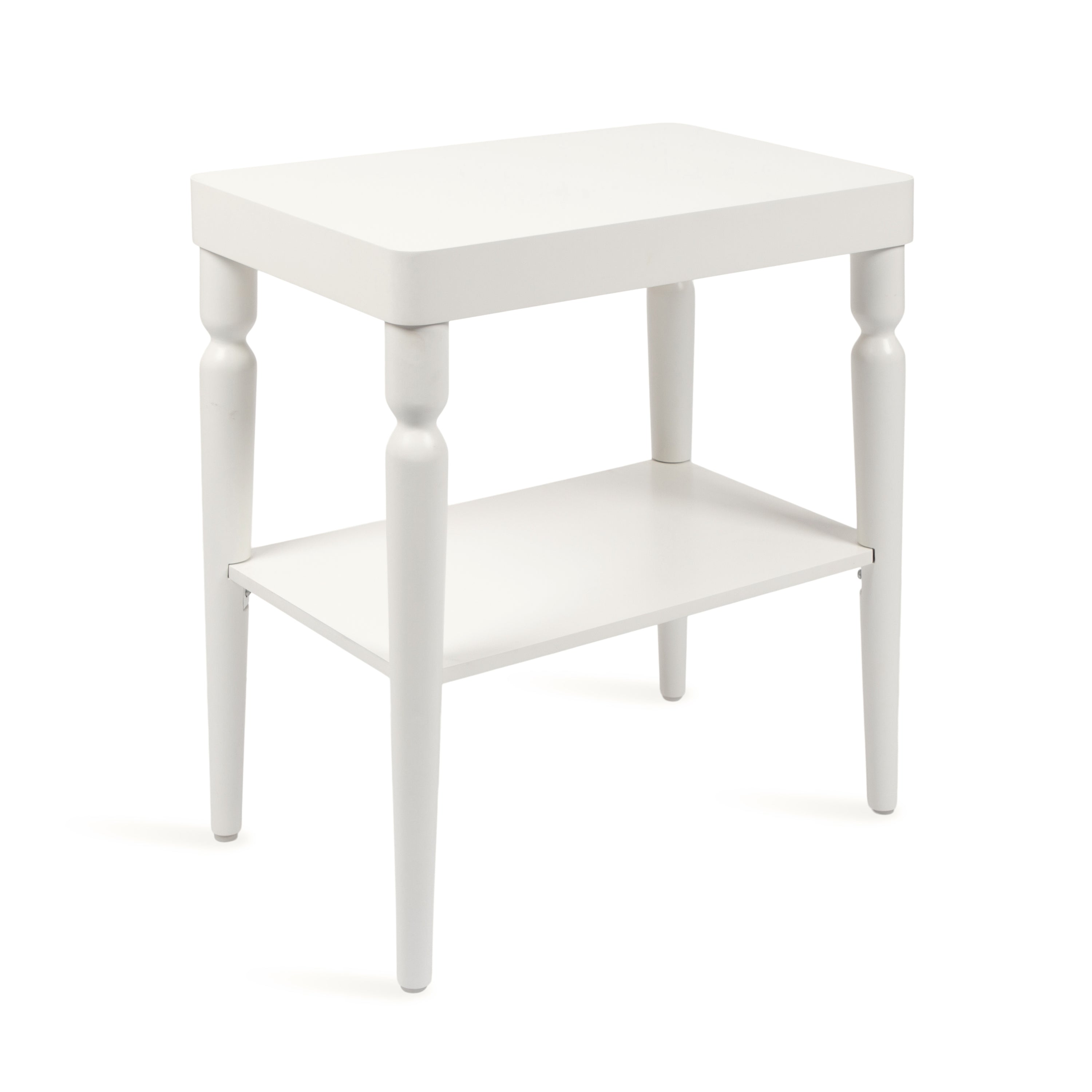 Side Table White 22x14x26 1