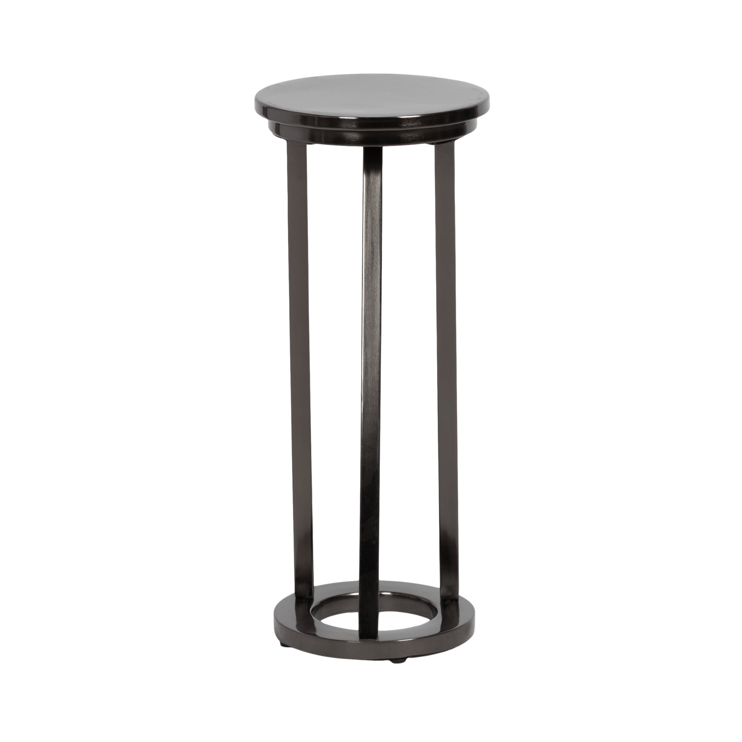 Drink Table Pewter 9x9x22 5
