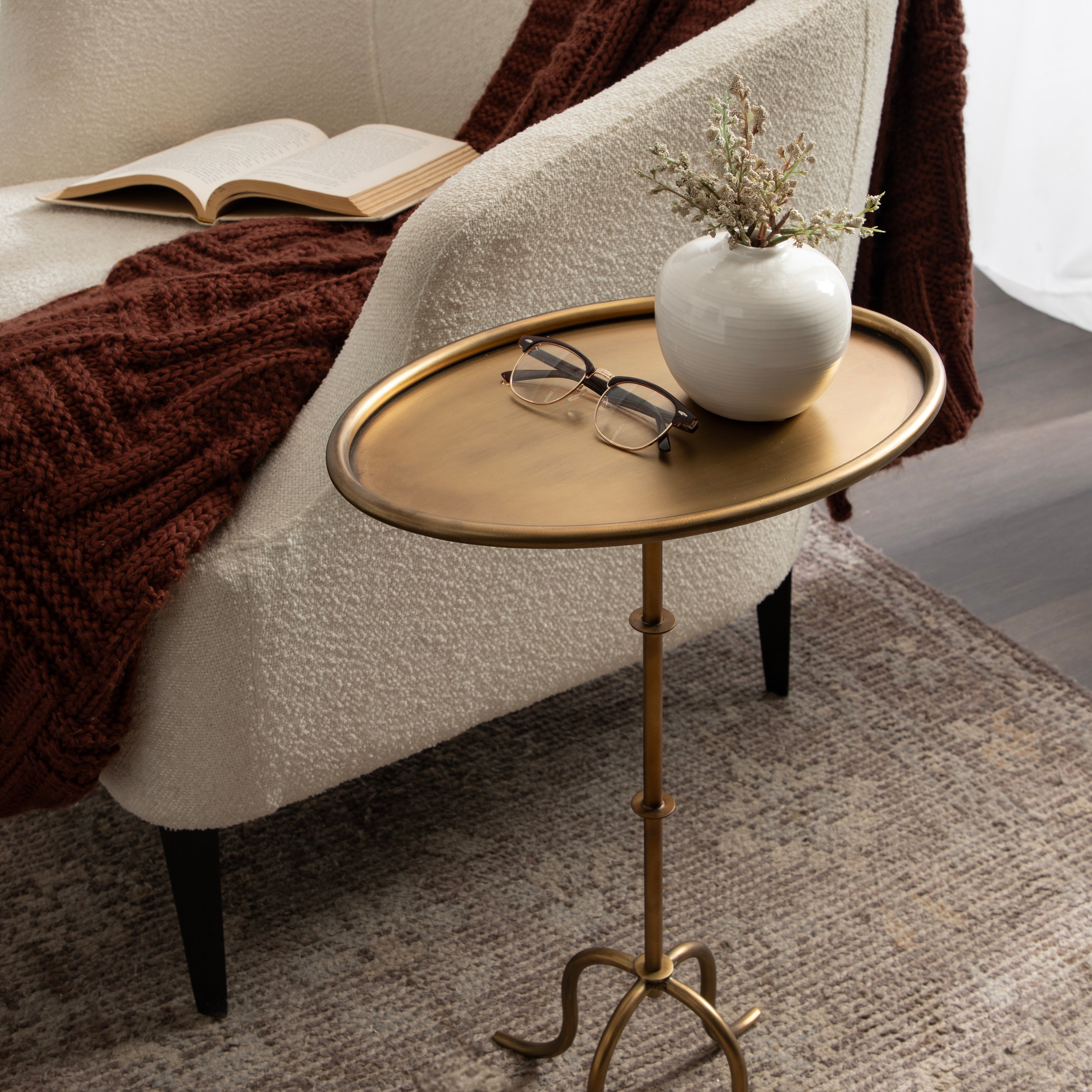 Drink Table 16x11x24 Gold 7