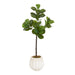 Faux Tree Distressed White 4' 1