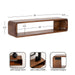 Floating Console Table Walnut Brown 30x7x7 2