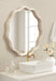 Scallop Mirror 32x32 White 7
