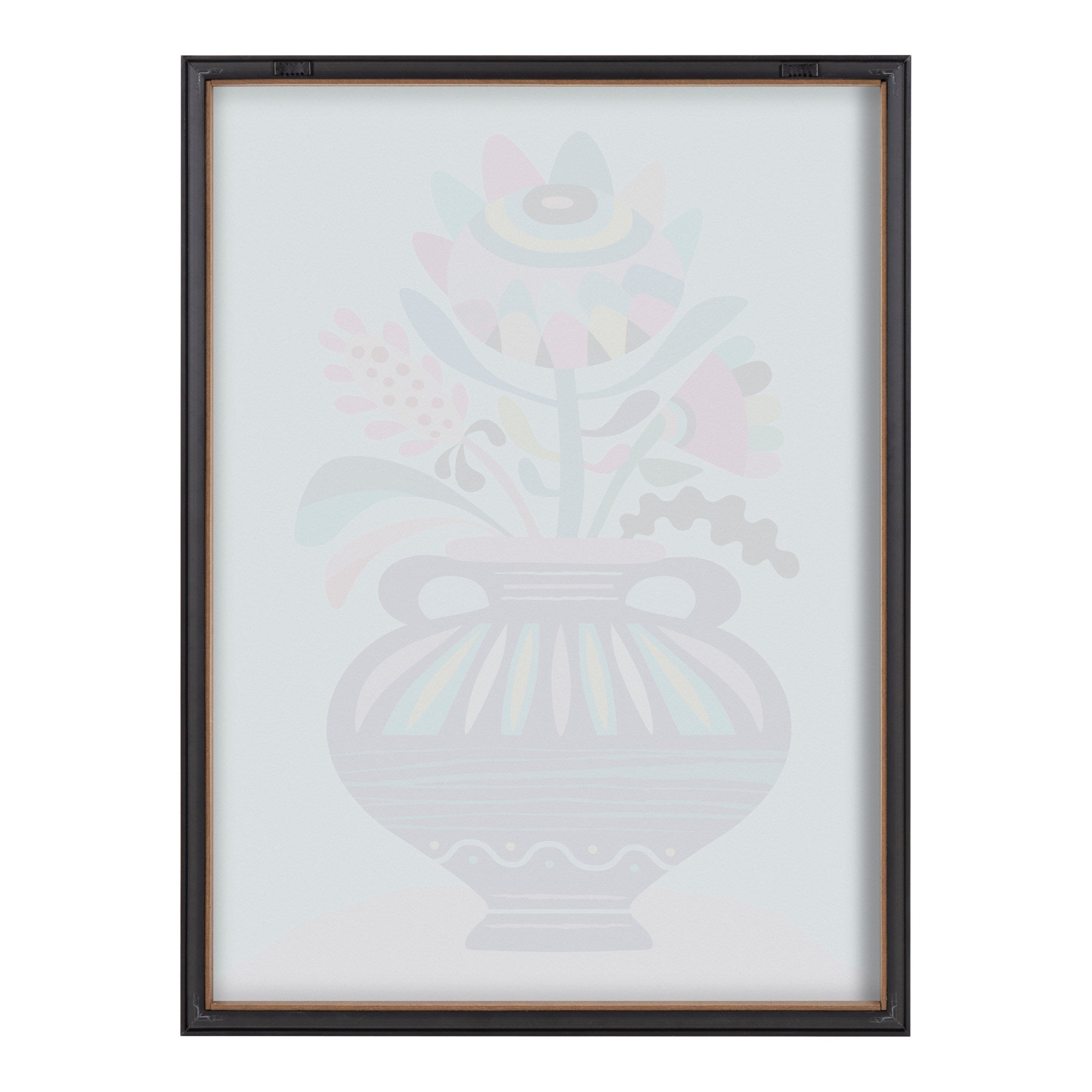 Blake Mid Century Modern Whimsical Floral Framed Printed Art by Rachel Lee of My Dream Wall