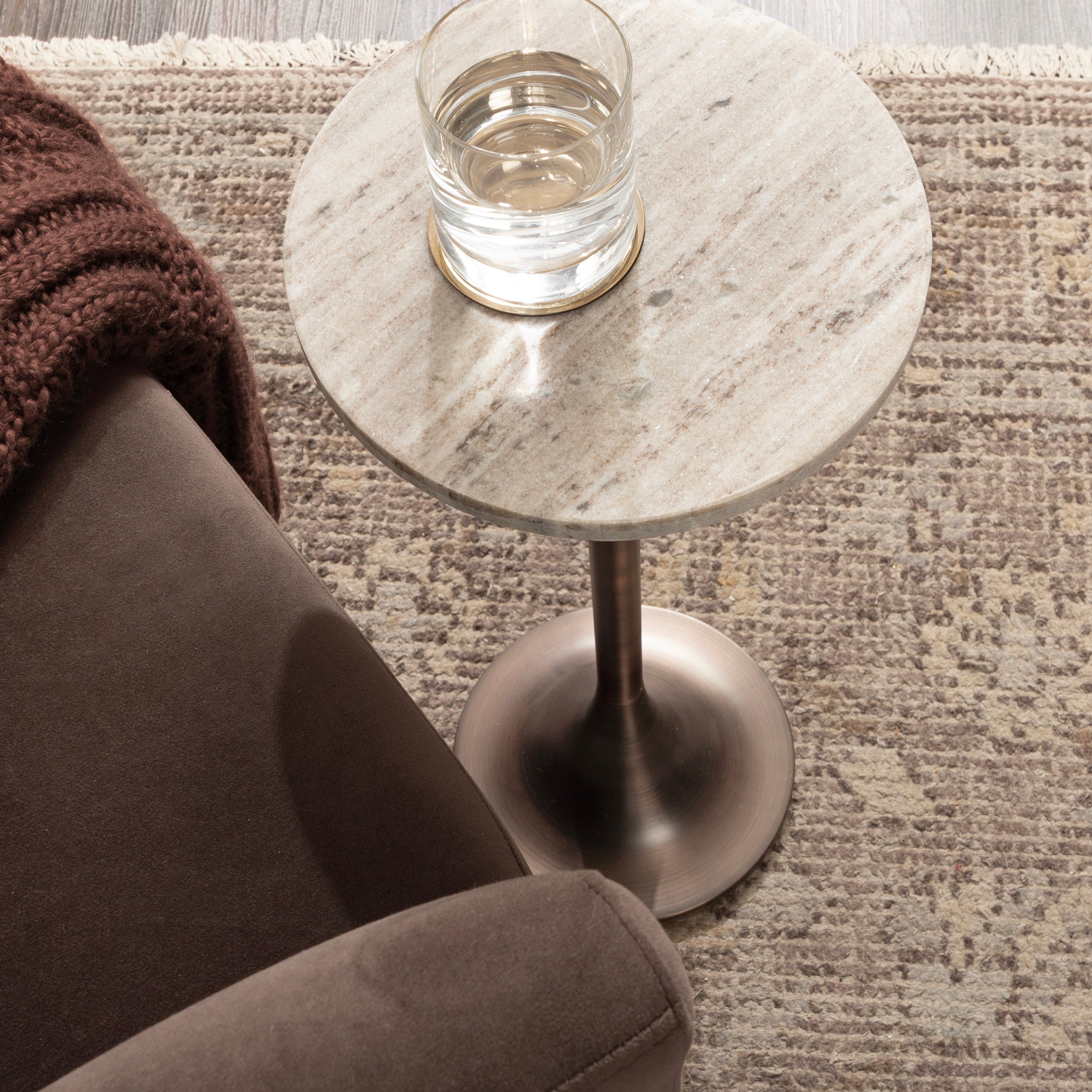 Drink Table 10x10x22 Brown Bronze 7