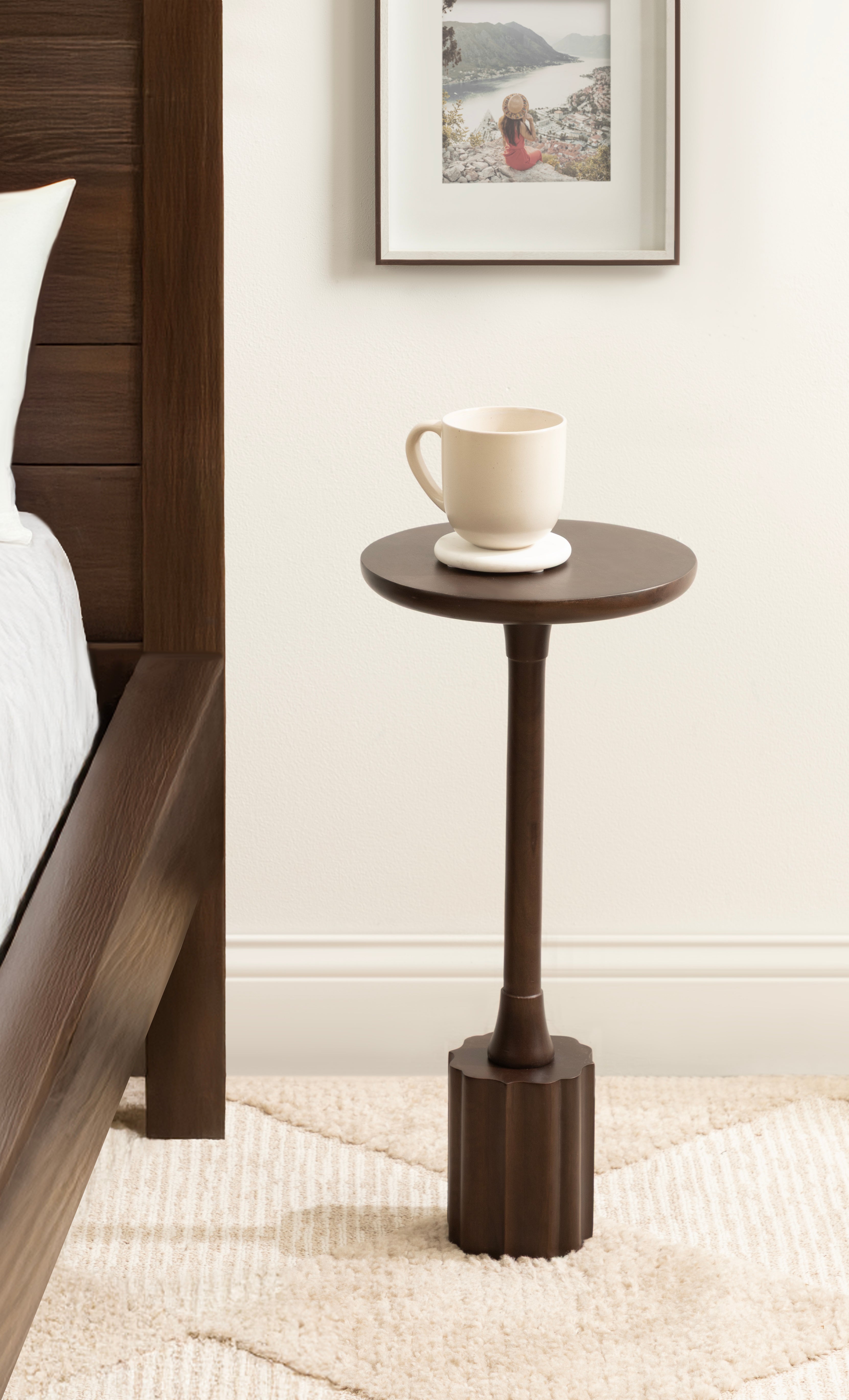 Drink Table Dark Brown 10x10x22 7