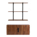 Cabinet Black Walnut Brown 2 Piece Set 5