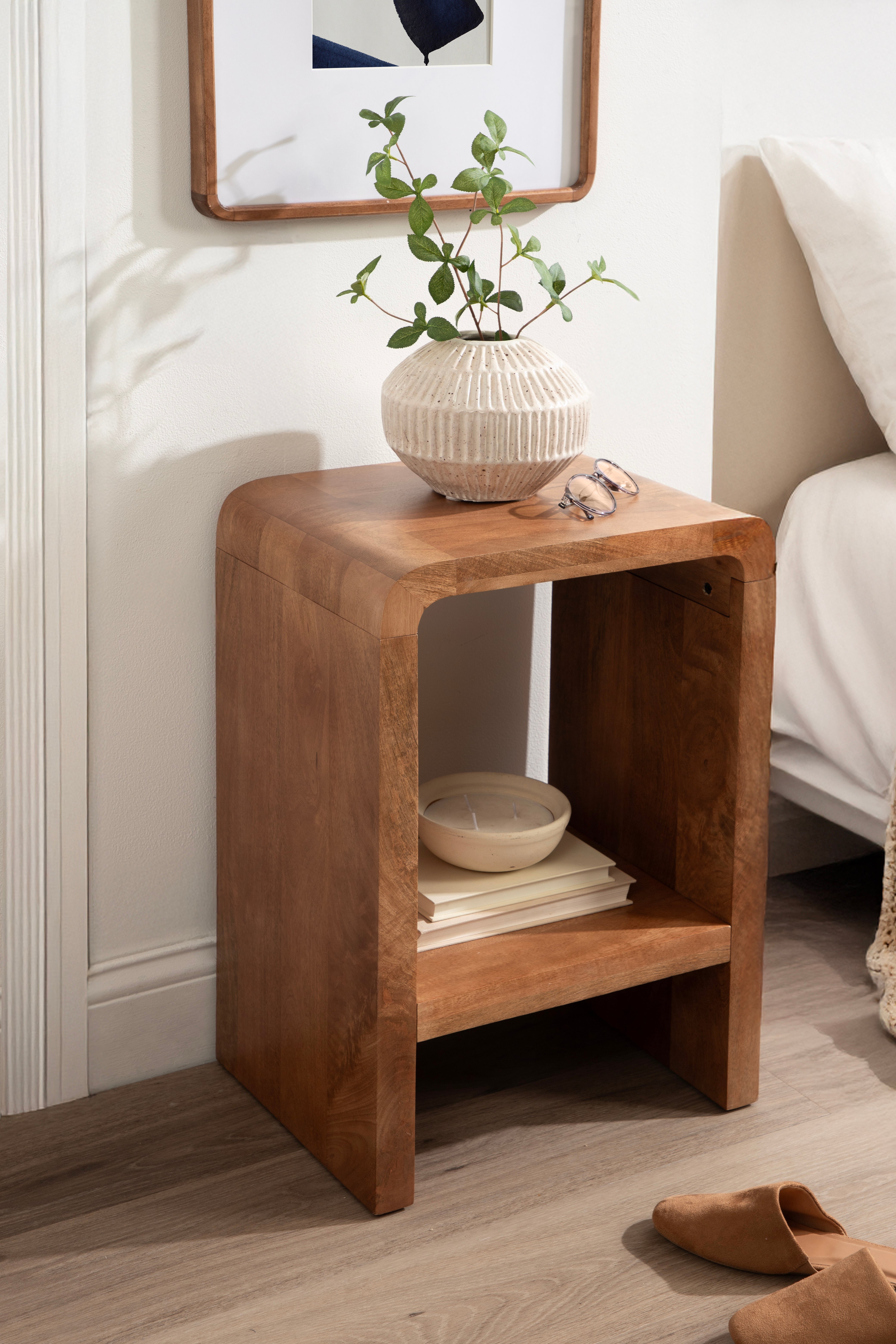 Side Table Natural Honey 16x12x24 6