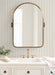 Arch Mirror 22x30 Gold 7