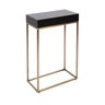 Karlsen Wood and Metal Slim Side Table