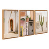 Sylvie Cabo San Lucas No 4, Isla Holbox No 3, Cactus no 2 Mexico Framed Canvas Art Set by Crystal Lynn Collins