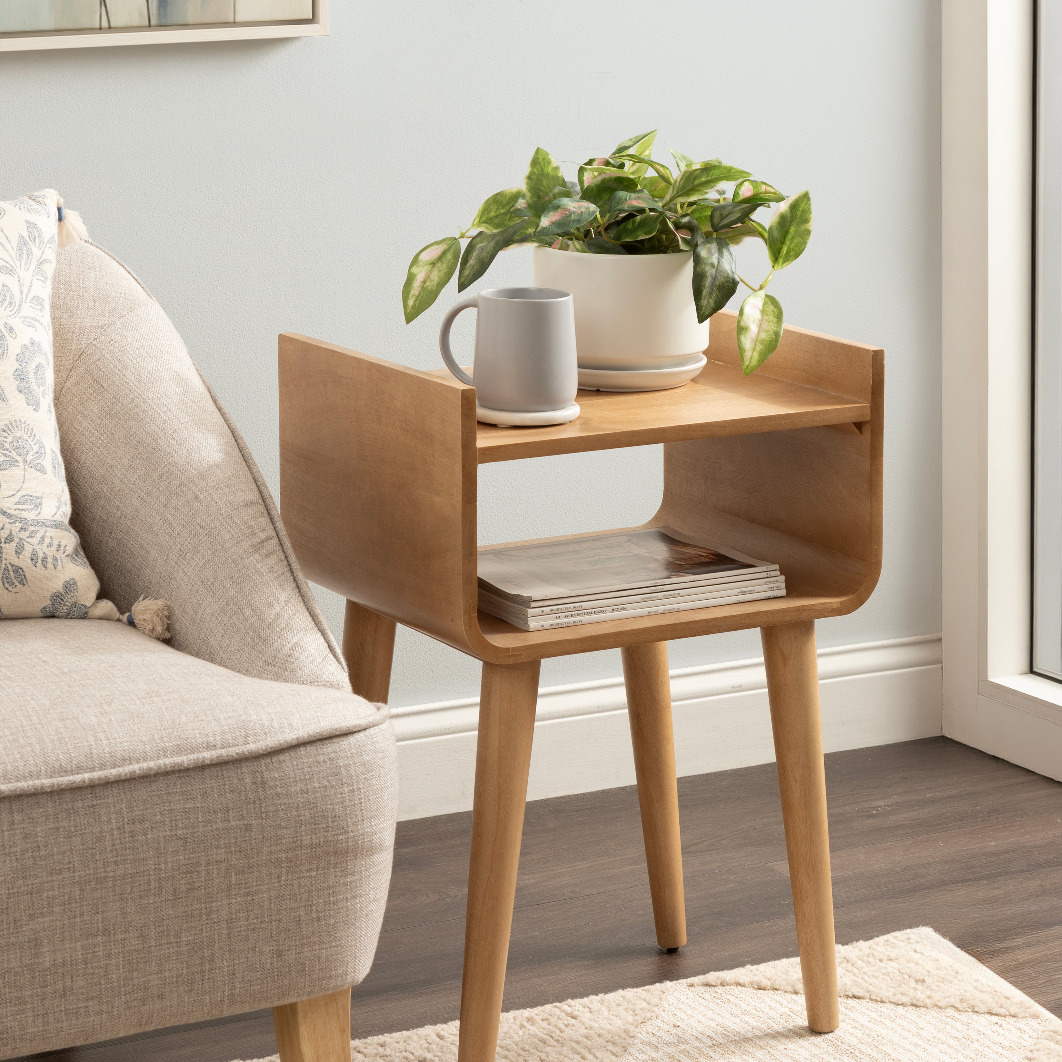 Side Table 18x14x27 Natural 7