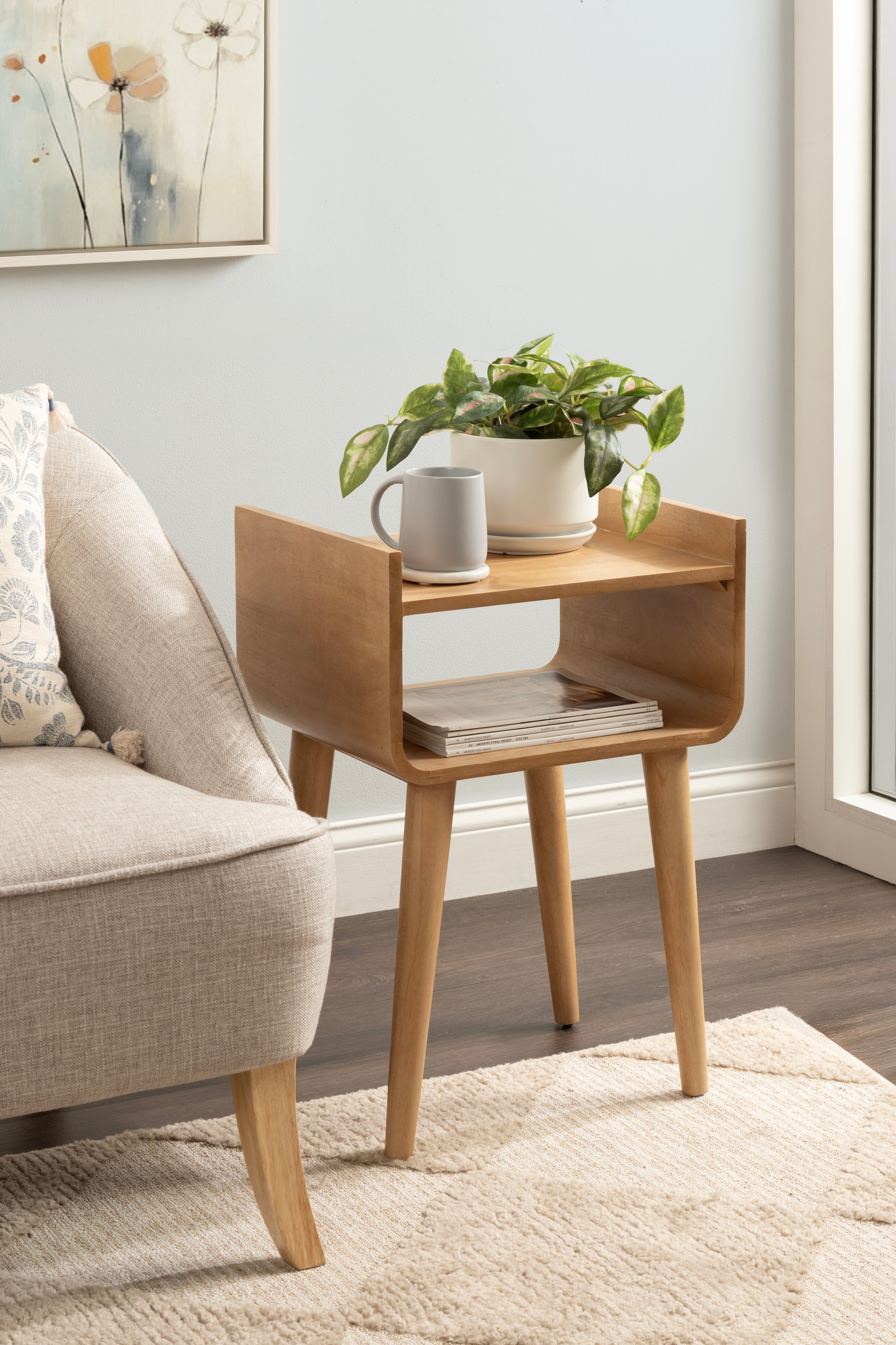 Side Table 18x14x27 Natural 7