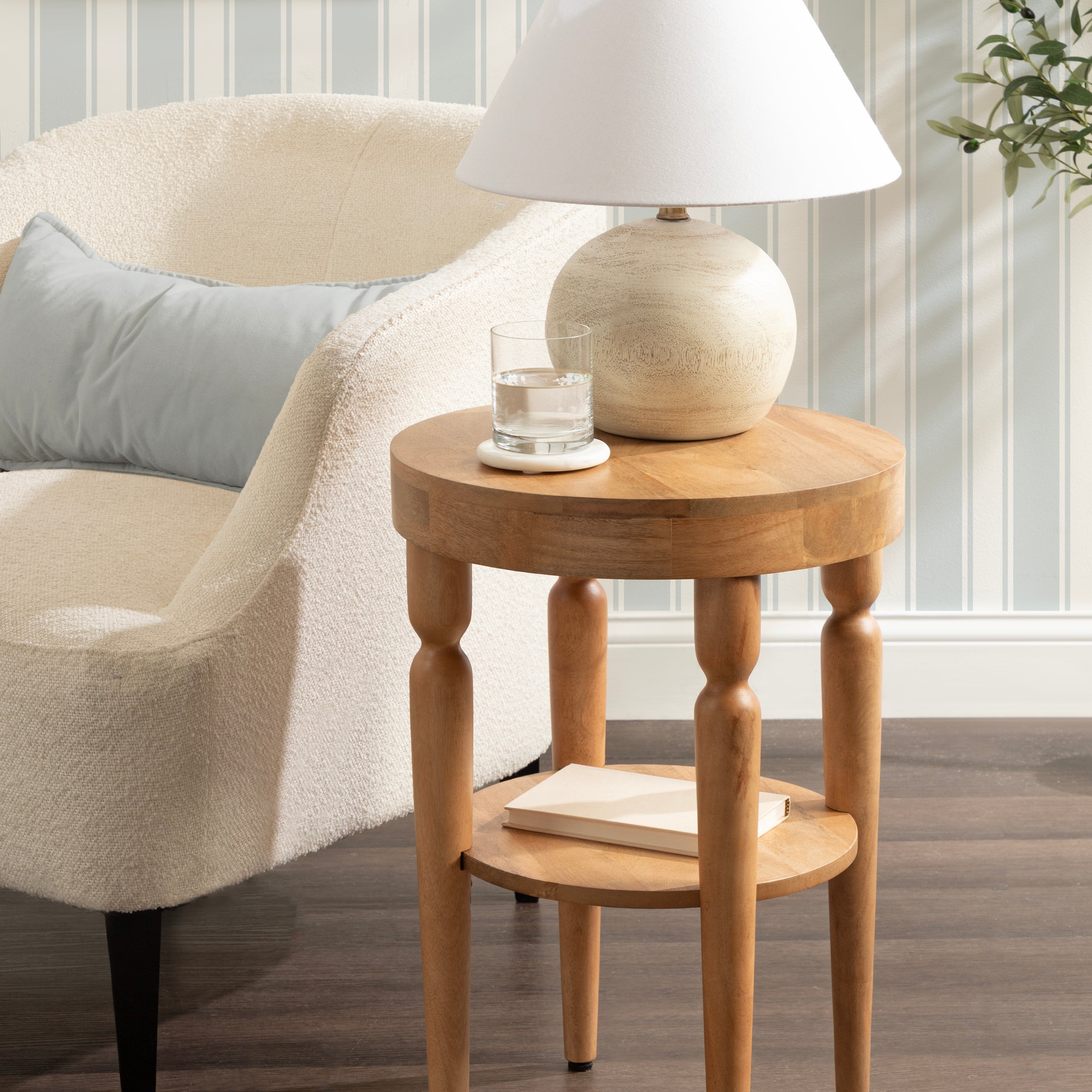 Side Table 16x16x24 Natural 6