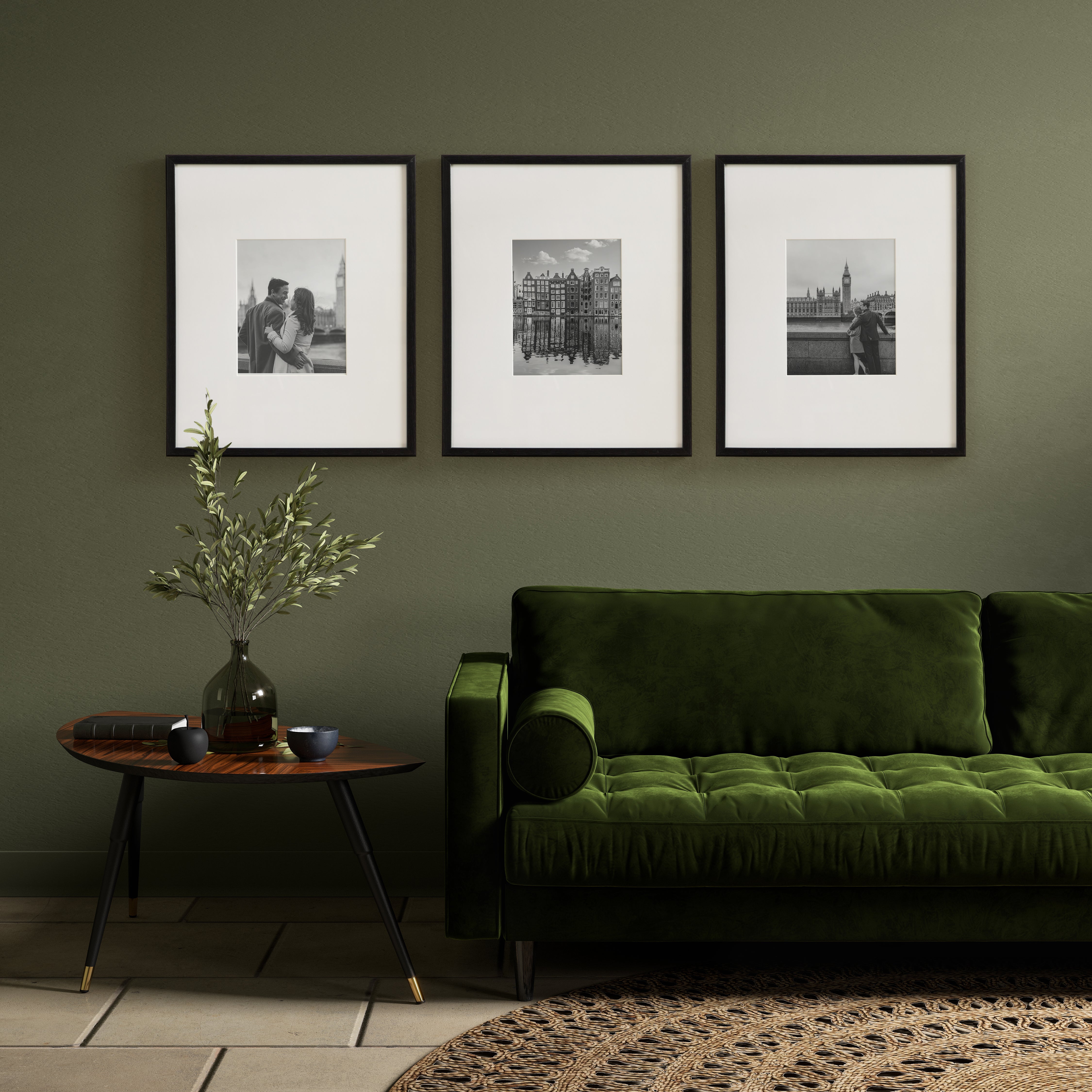 Wall Frame Black 16x20 matted to 8x10 7