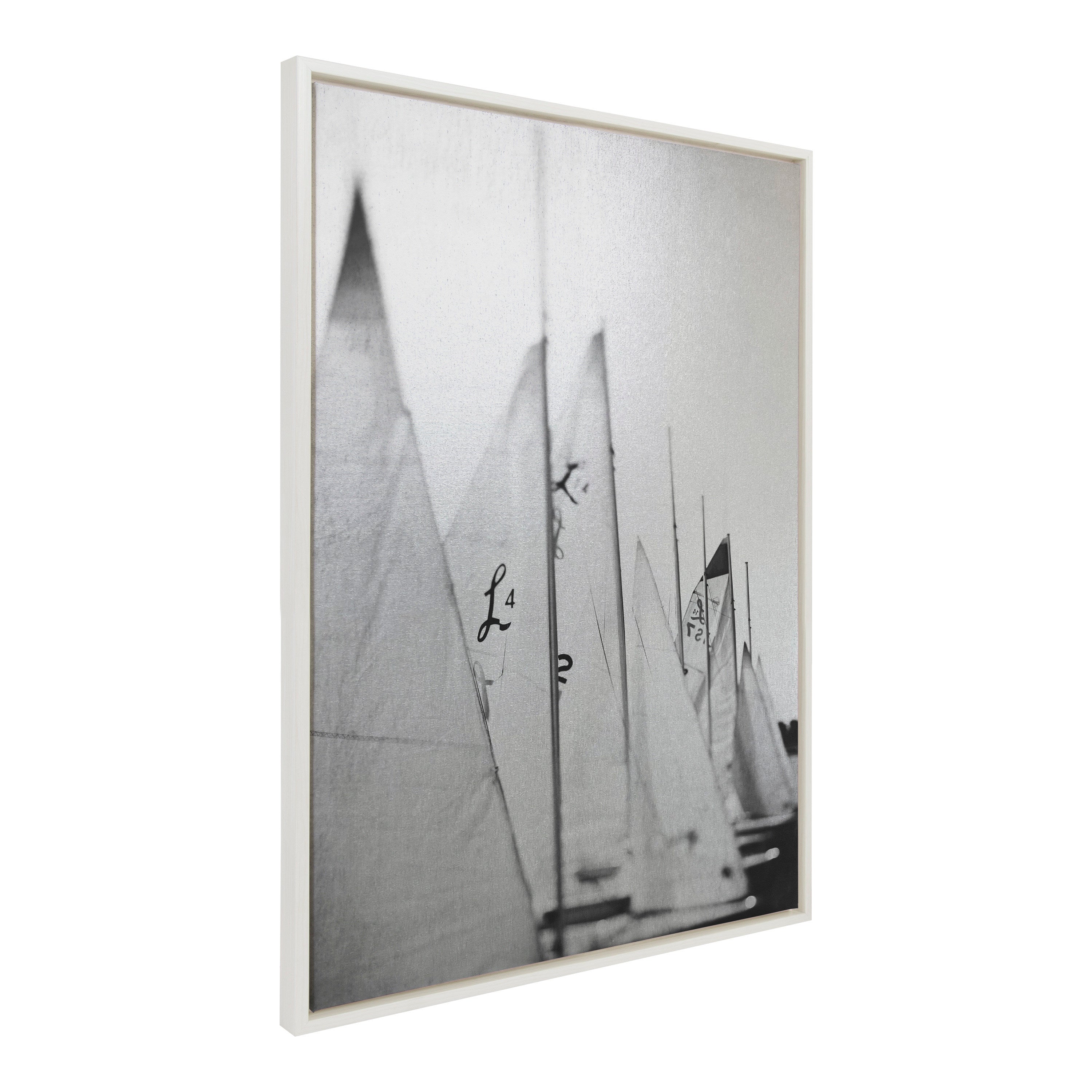 Sylvie Sailboats L14 #2 Framed Canvas by Alicia Bock