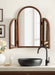 Functional Mirror Walnut Brown 32x28 8
