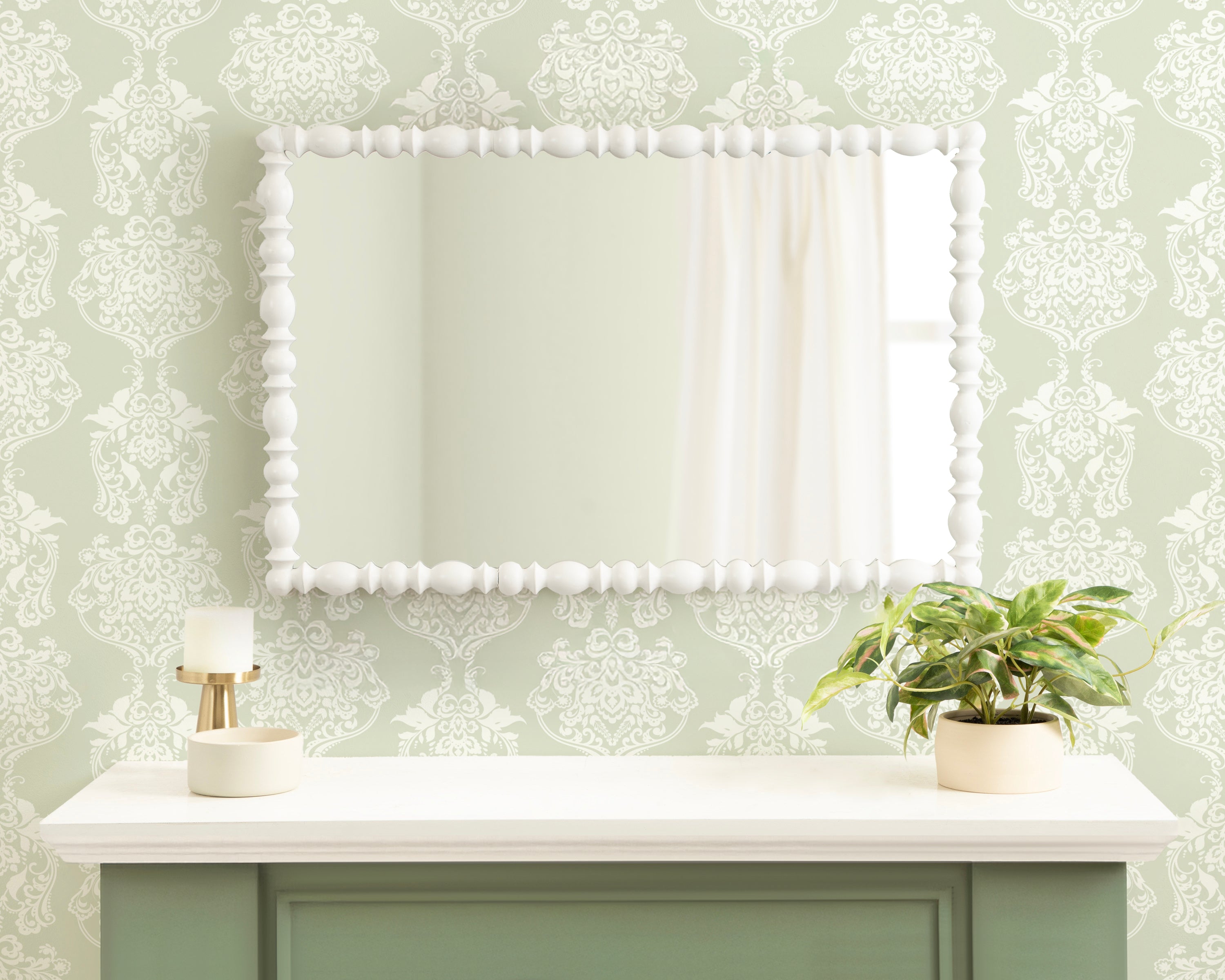 Rectangle Mirror 23x34 White 7