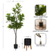 Faux Tree Black Rustic Brown 6.5' 2